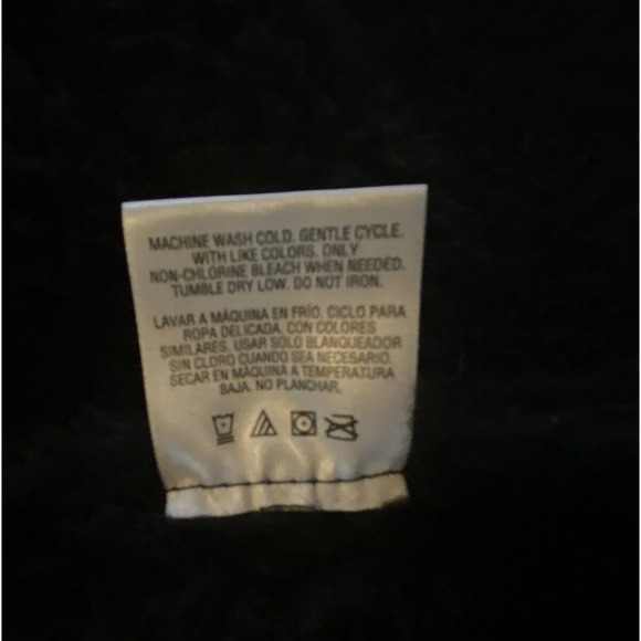 Canyon River Blues Vest Womens L / XL Black Faux Suede & Faux Fur Lined Vest - Picture 6 of 10